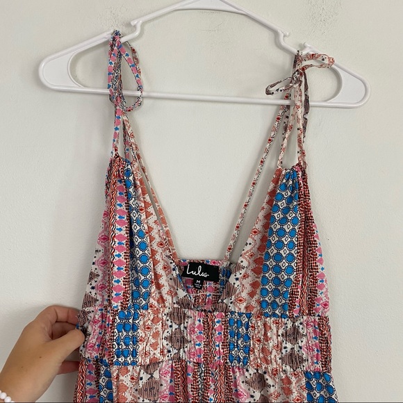 LULUS Maxin' Relaxin' Multi Print Maxi Dress - Picture 4 of 7